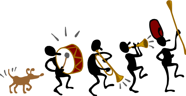 Marching Drumline Clipart