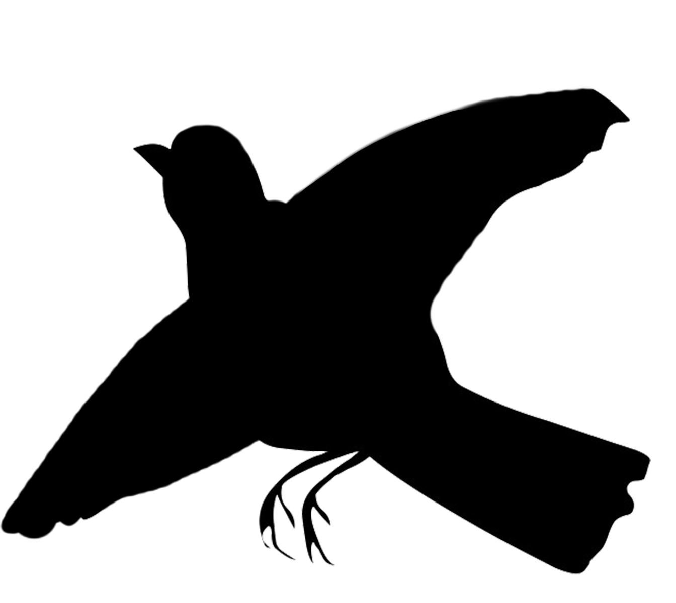 Image of Blackbird Clipart #4899, Bird Silhouettes - Clipartoons