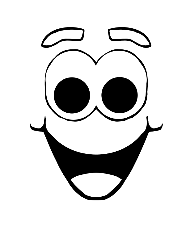 Super happy eyes and mouth transparent clipart