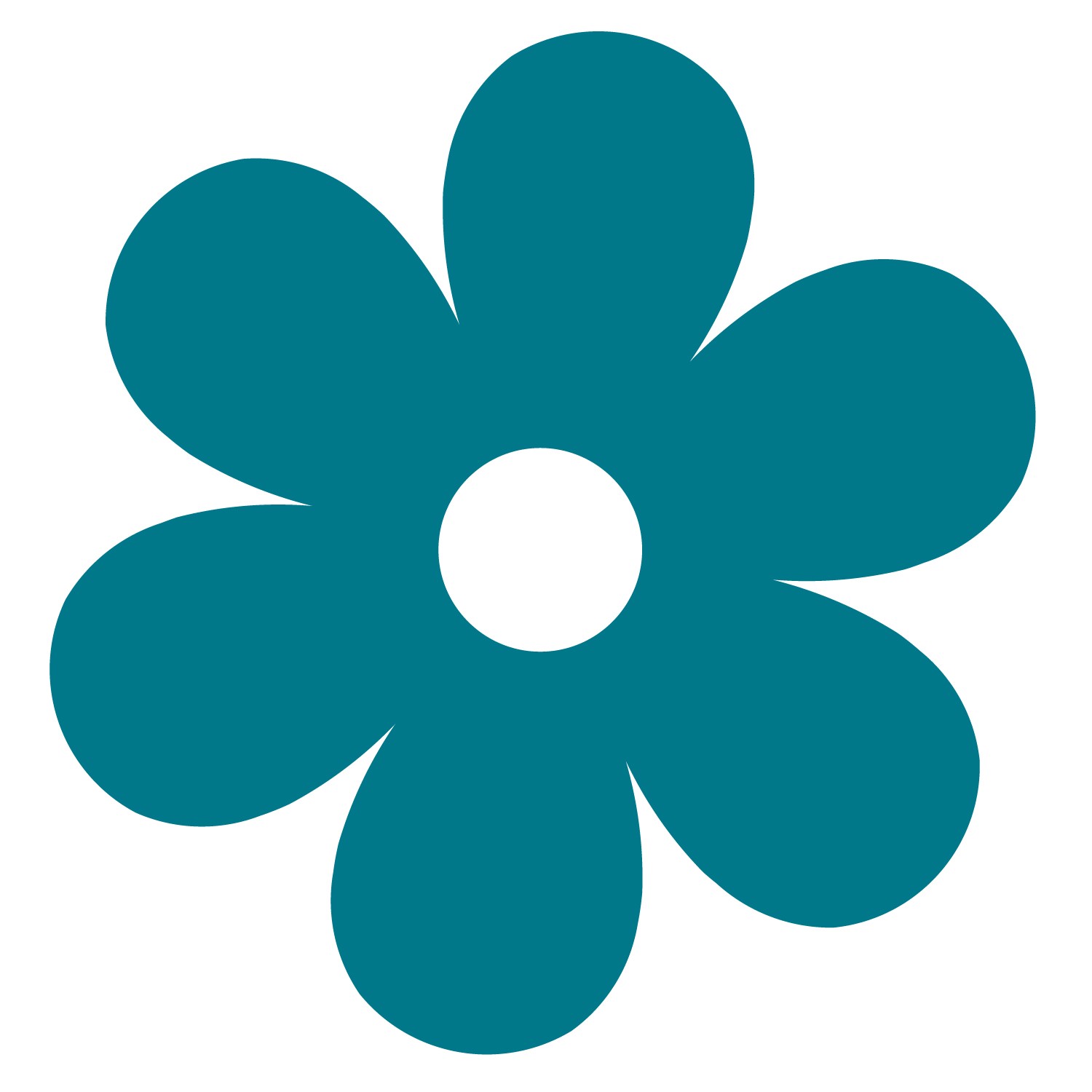 Six Petal Flower Template | Free Download Clip Art | Free Clip Art ...