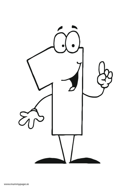 Numbers Colouring Pages
