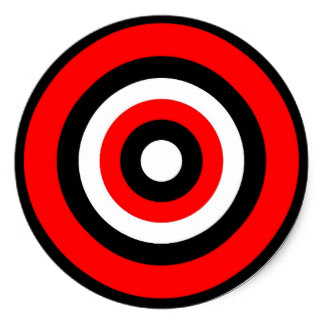 Bulls Eye Stickers | Zazzle