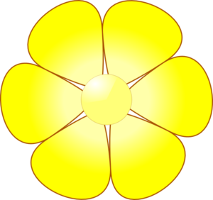 Yellow flower clip art