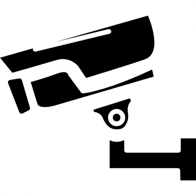Surveillance camera side view Icons | Free Download