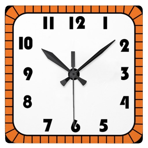 Square Clock Clipart