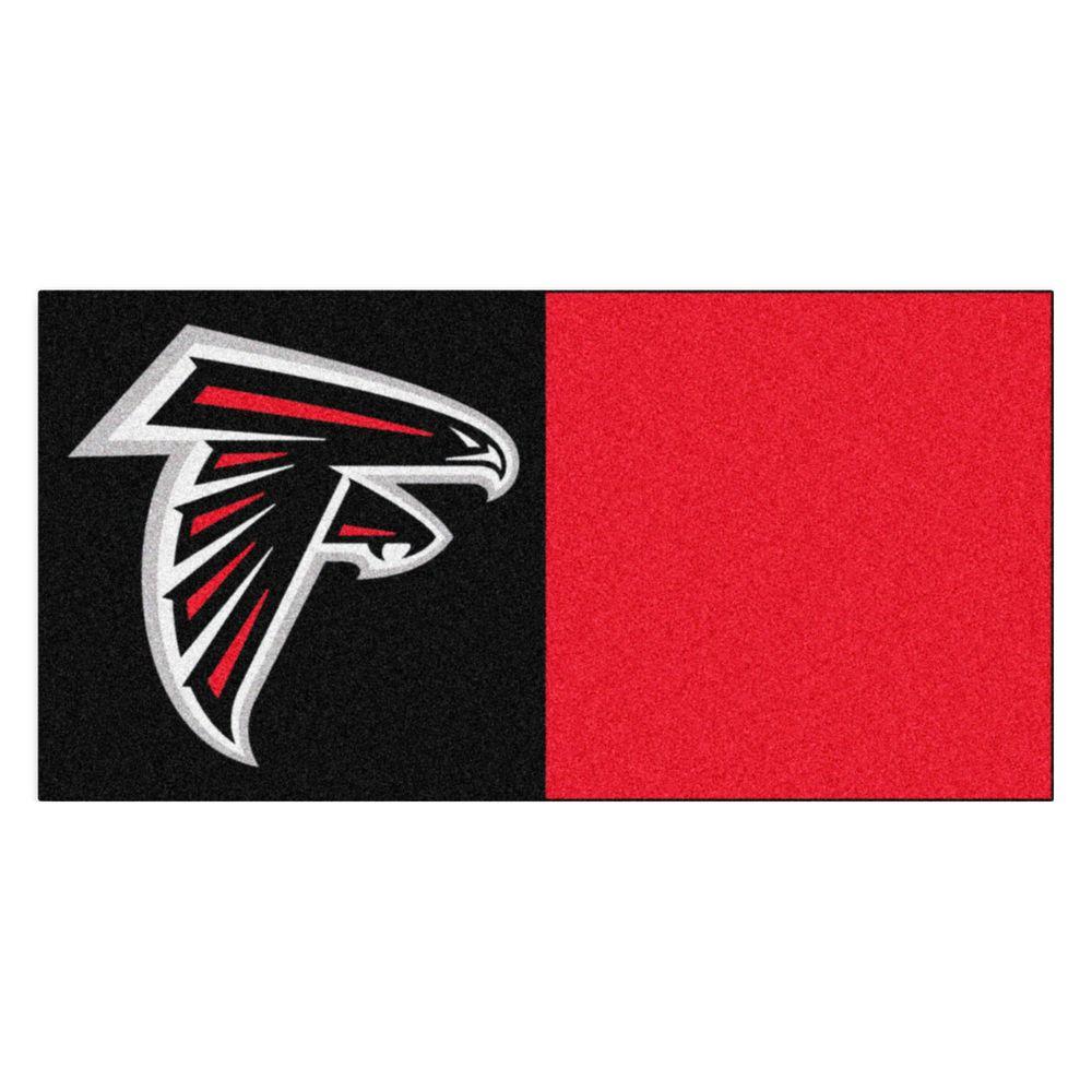 FANMATS NFL - Atlanta Falcons Black and Red Nylon 18 in. x 18 in ...