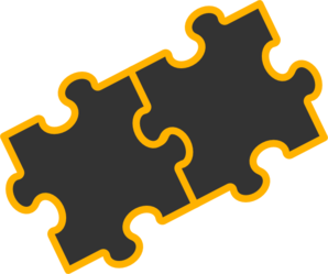 Puzzle Pieces Black Clip Art - vector clip art online ...