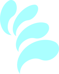 Aqua Teardrops Clip Art - vector clip art online ...