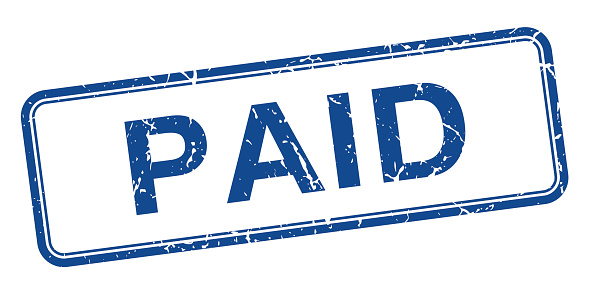 Paid Stamp Clip Art, Vector Images & Illustrations