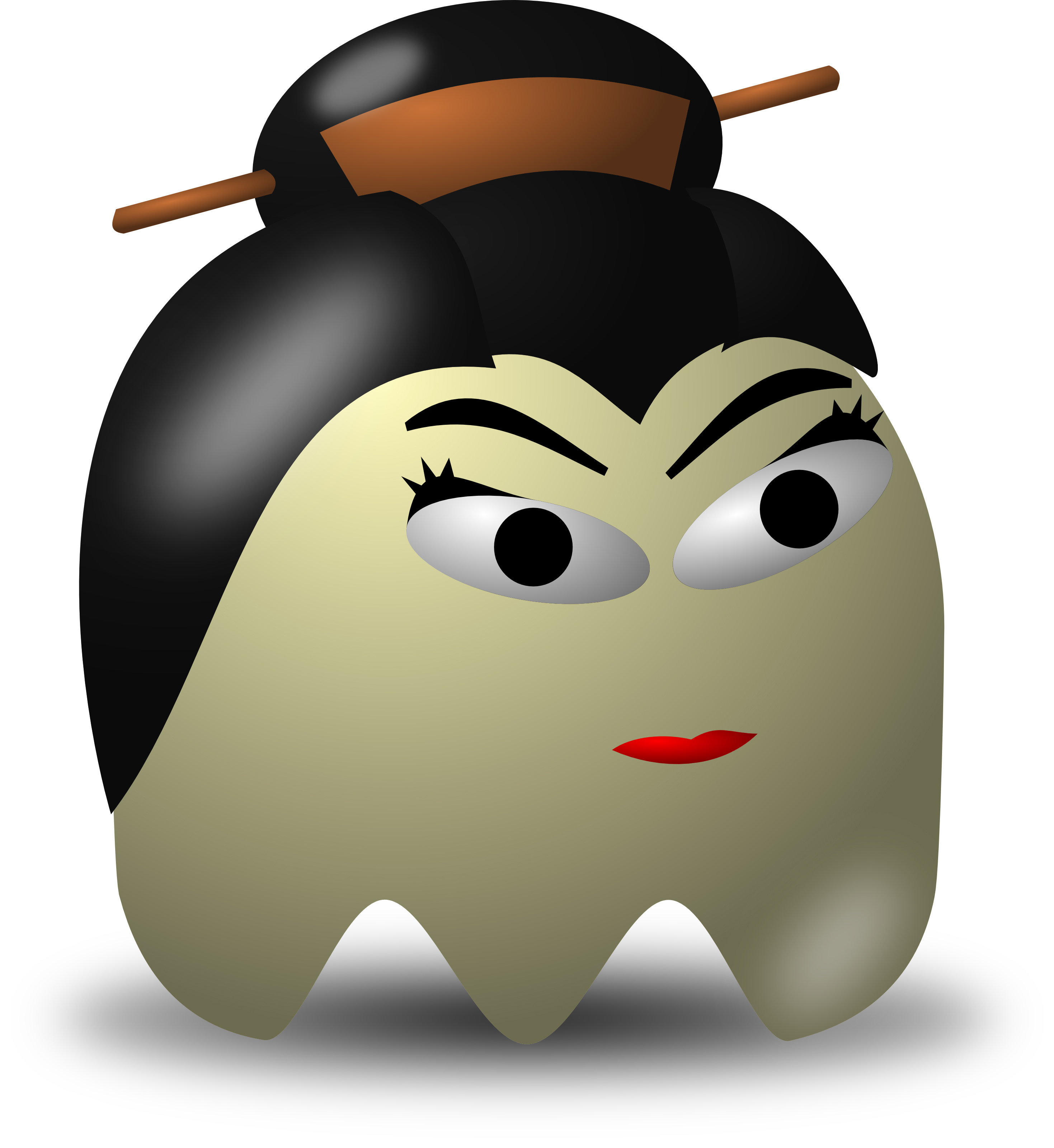 Geisha clipart free