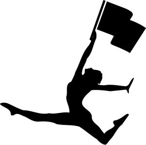 Swing Flag - Color Guard- Twirler Car Decal Window Sticker | eBay