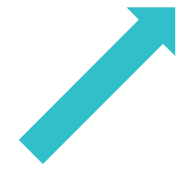 Clipart diagonal arrow