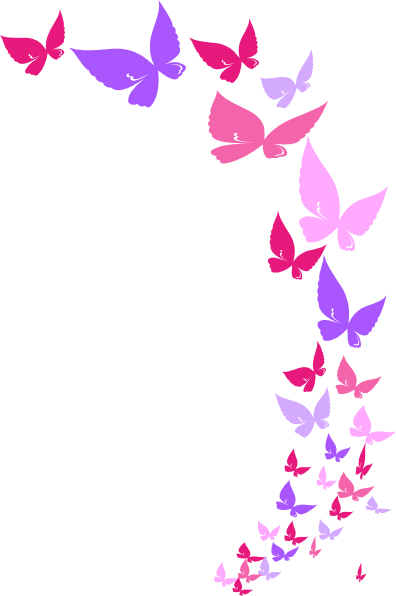 Rainbow butterfly clipart transparent