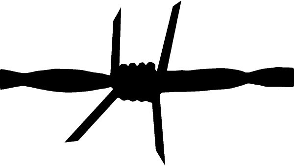 BARBED WIRE DECAL / STICKER