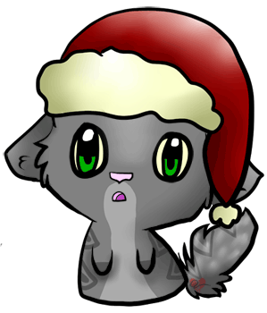 Christmas Cat Clip Art