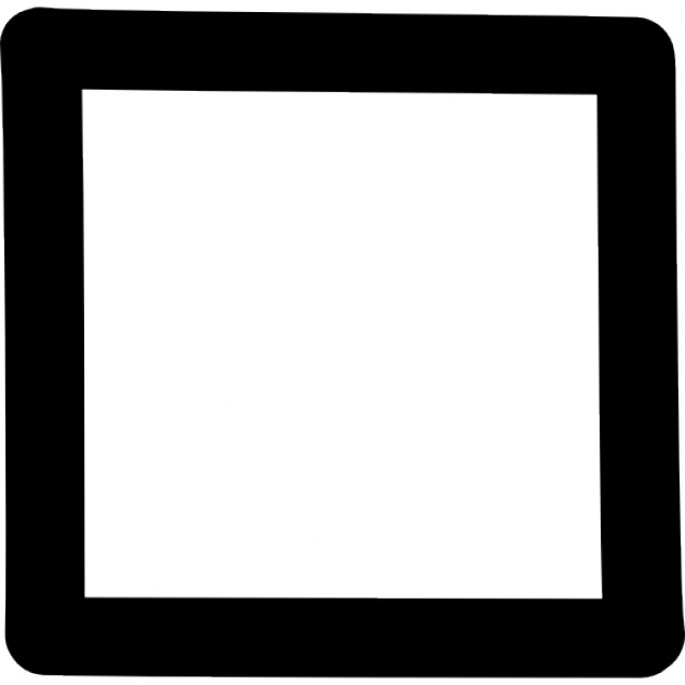 Square hand drawn shape outline Icons | Free Download