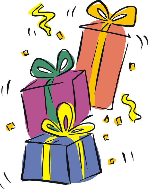 Birthday gift clip art
