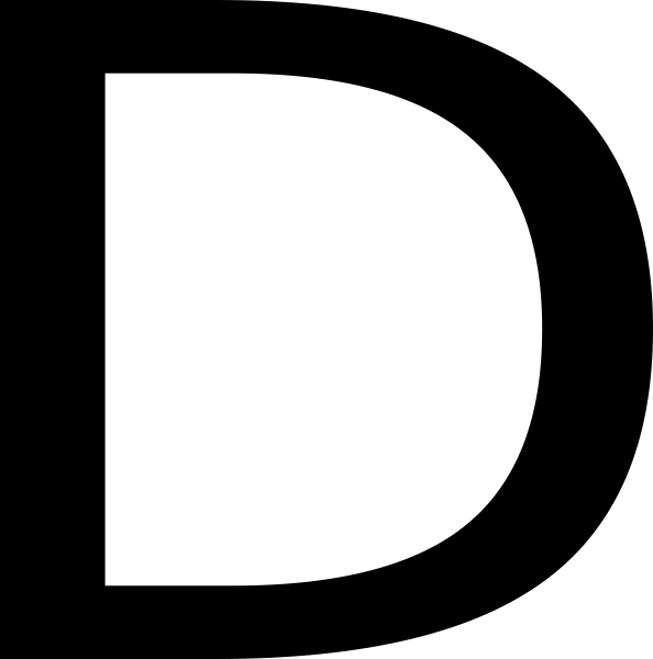 Letter D Clipart