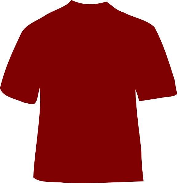 Maroon T-shirt Clip Art - vector clip art online ...