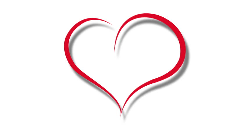 Heart Symbol Being Drawn Over White Stock Footage Video 266332 ...