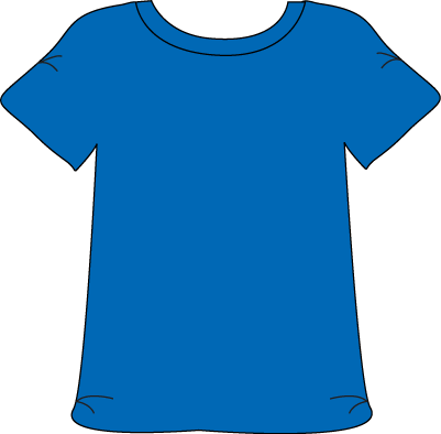 Blue t shirt clip art