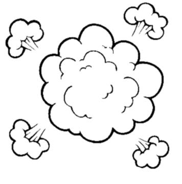 Dust cloud clipart