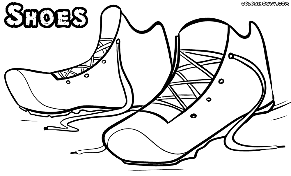Shoes coloring pages | Coloring pages to download and print - ClipArt