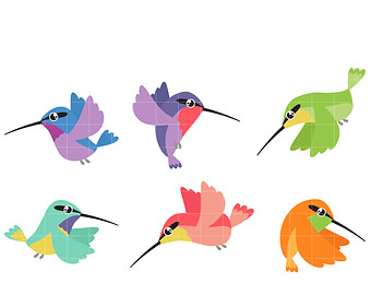 hummingbird clipart – Etsy
