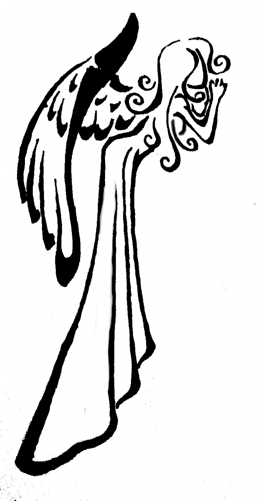 Angel Tribal Tattoo Tribal Angel Tattoos - Tattoo Ink Design