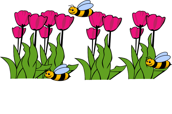Spring Flower Garden Clipart