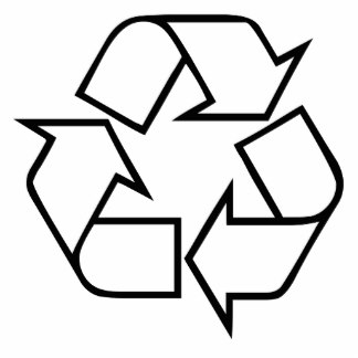 Recycle Symbol Photo Statuettes, Cutouts & Sculptures | Zazzle