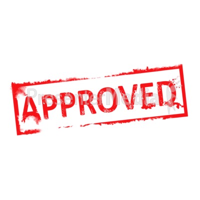 Approval stamp clipart