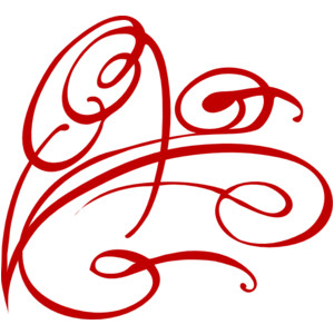 Red swirl clip art