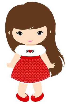 Little girls clip art