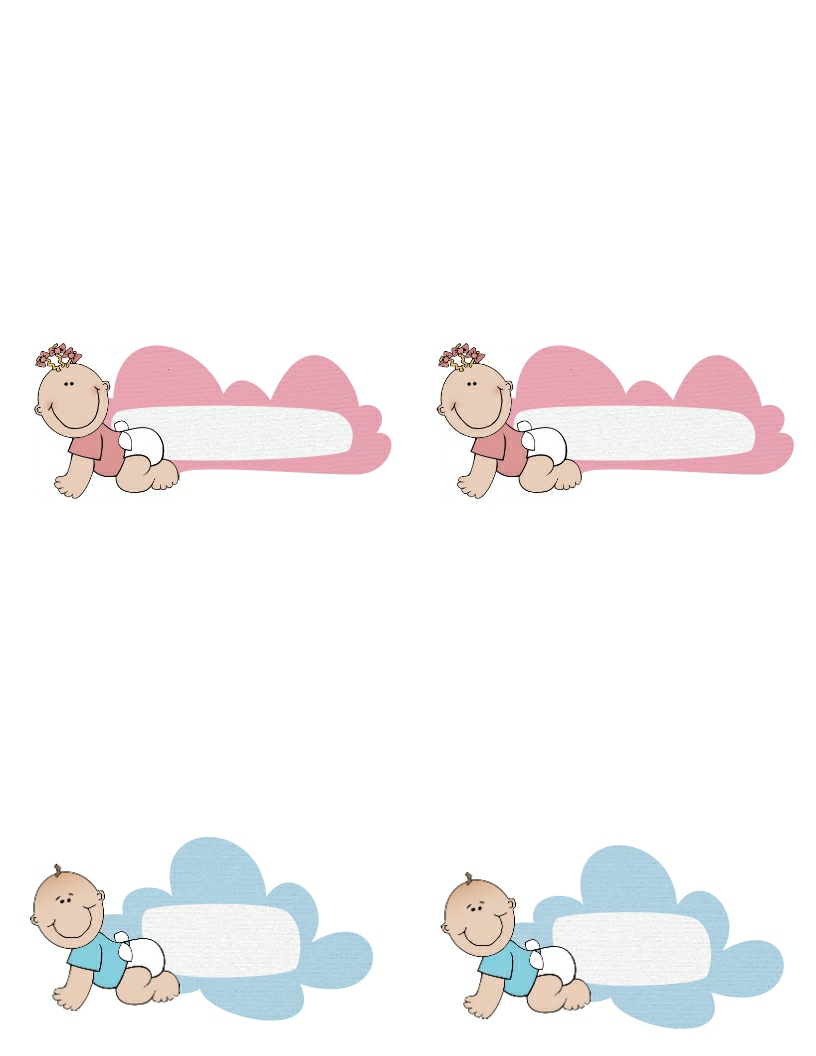 Free Baby Shower Border Templates