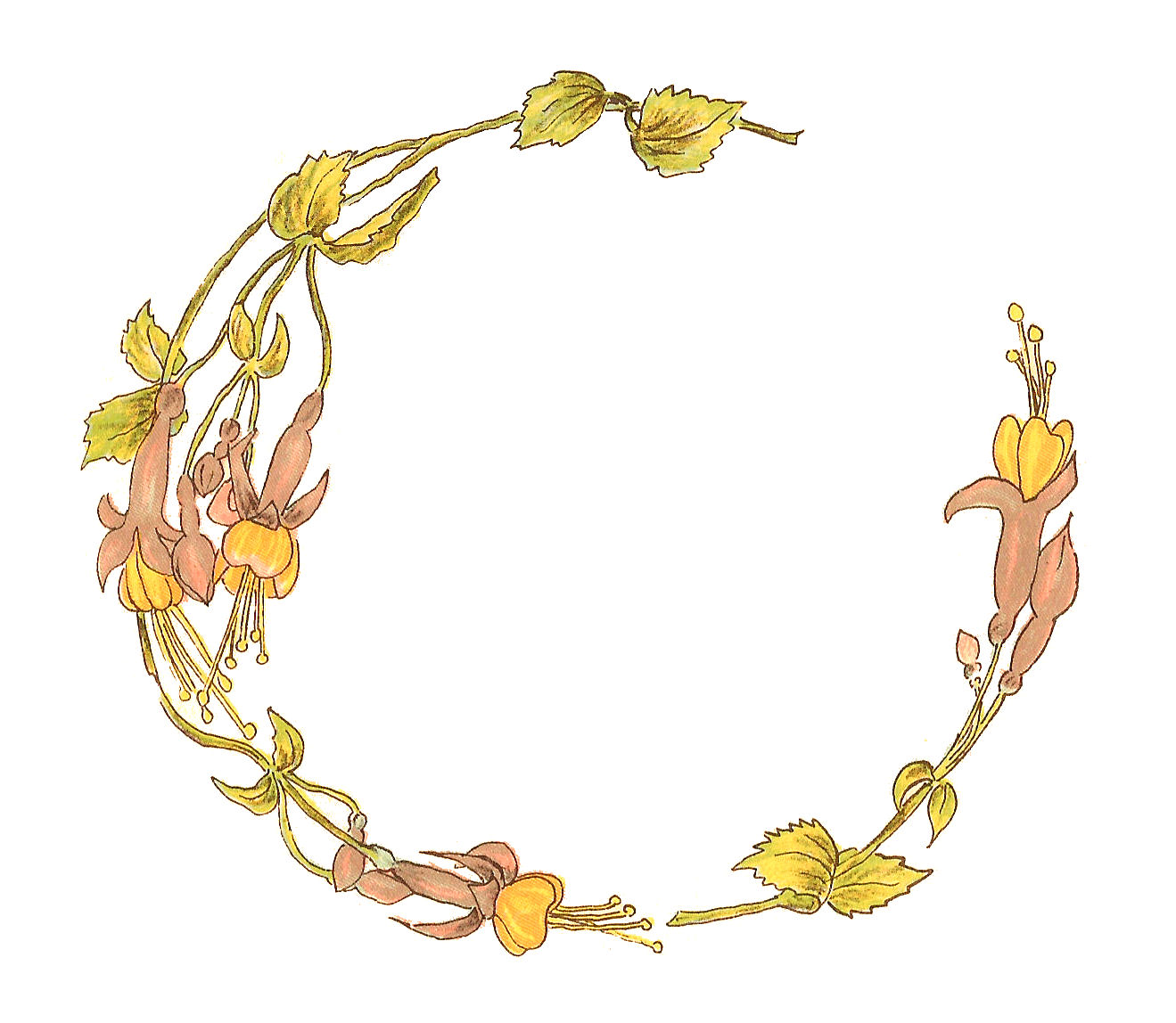 Vintage Floral Clip Art