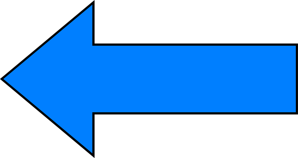 Arrows Blue | Free Stock Photo | Illustration of a blue left ...