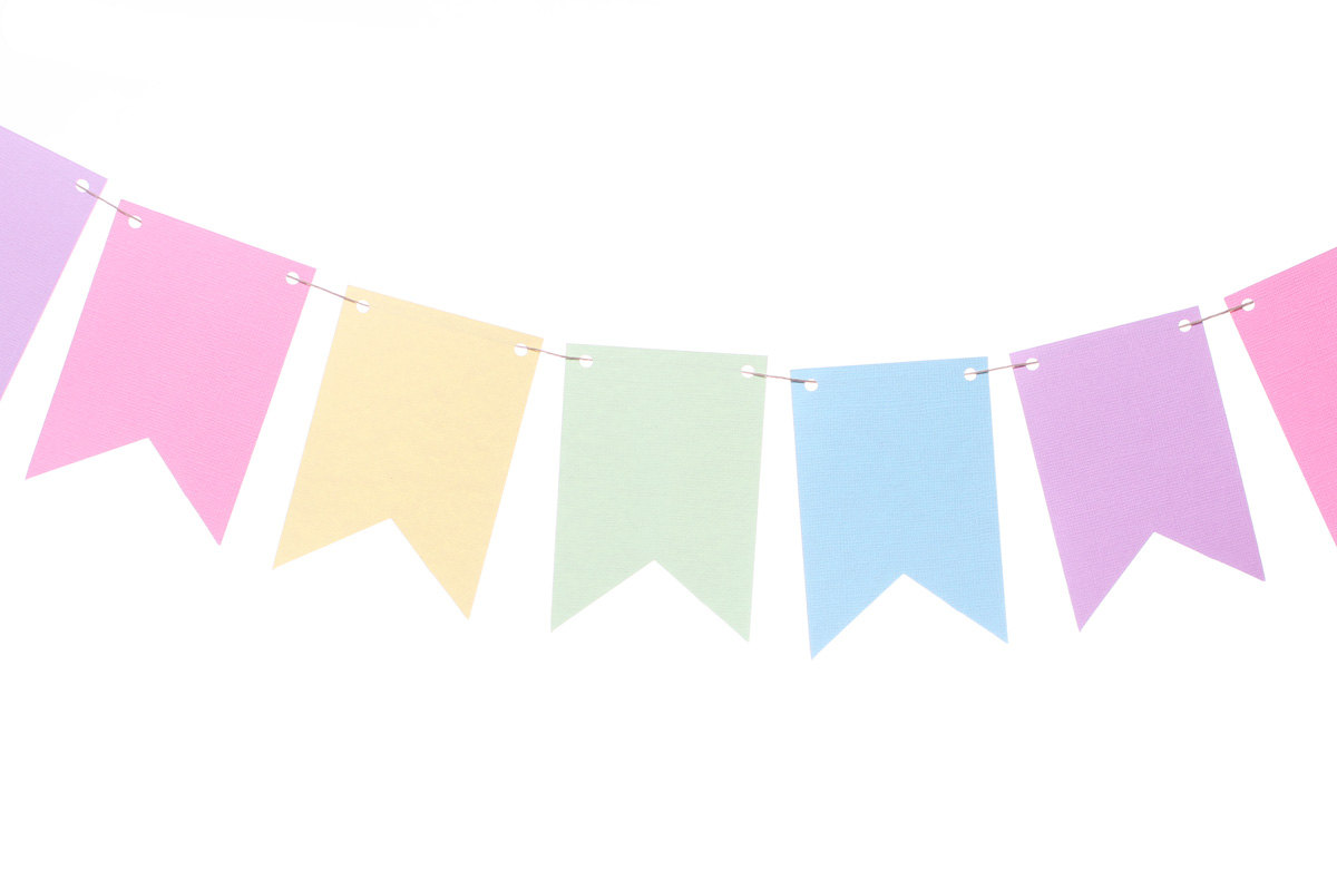 Rainbow flag banner clipart happy birthday - ClipartFox