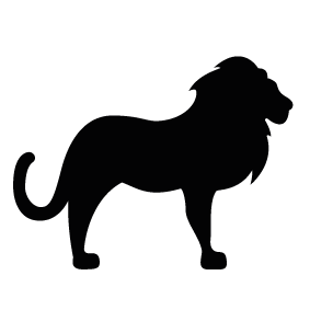 Lion Silhouette | Silhouette of Lion