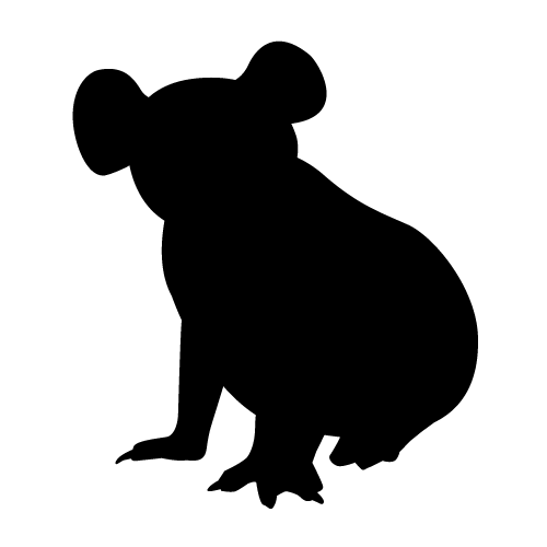 Best Photos of Koala Bear Silhouette - Bear Silhouette Clip Art ...