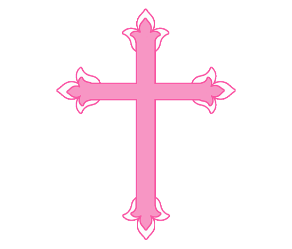 Pink Cross Clip Art - Tumundografico