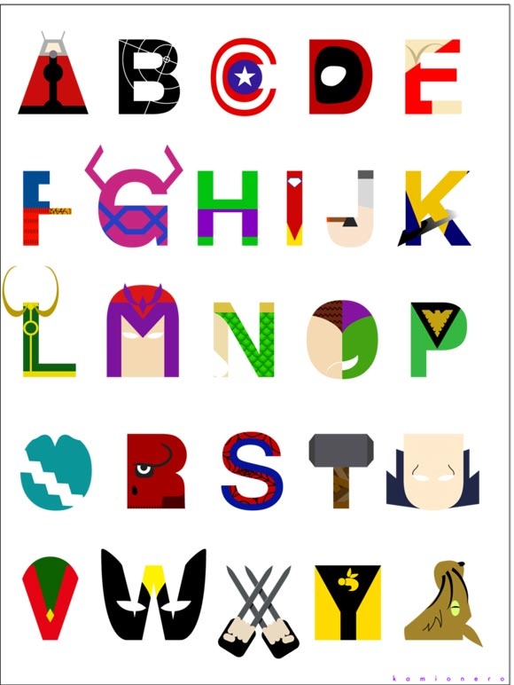 Superhero Alphabet | Superhero ...