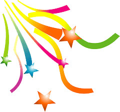 Single Streamers And Confetti Clipart