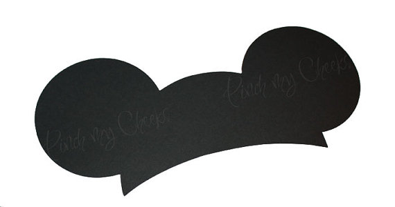 Large Minnie Mickey Mouse Ears DIY Hat perfect by pinchmycheeks