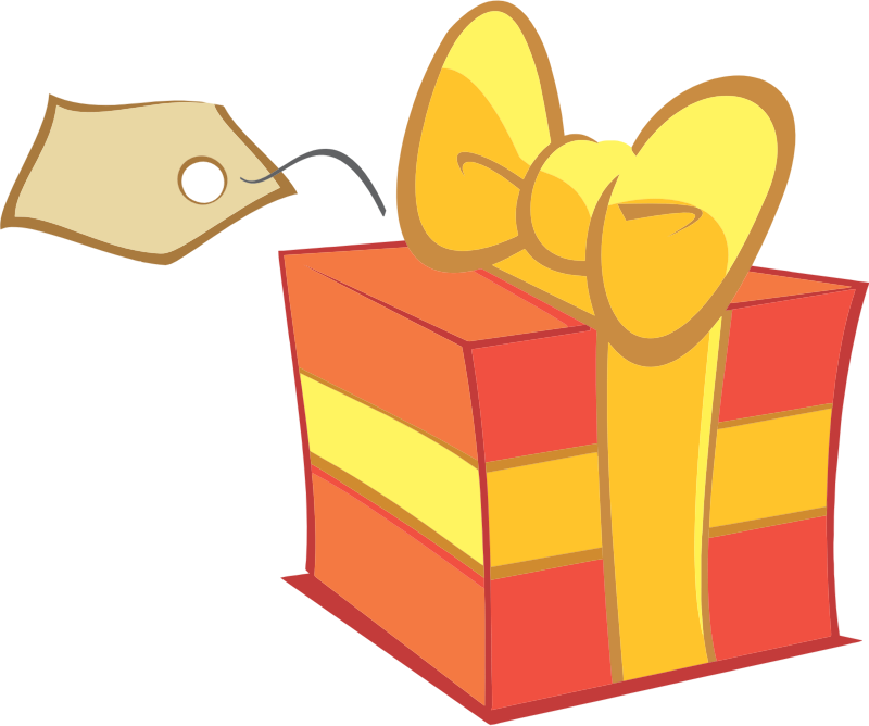 Free Cartoon Present Clip Art