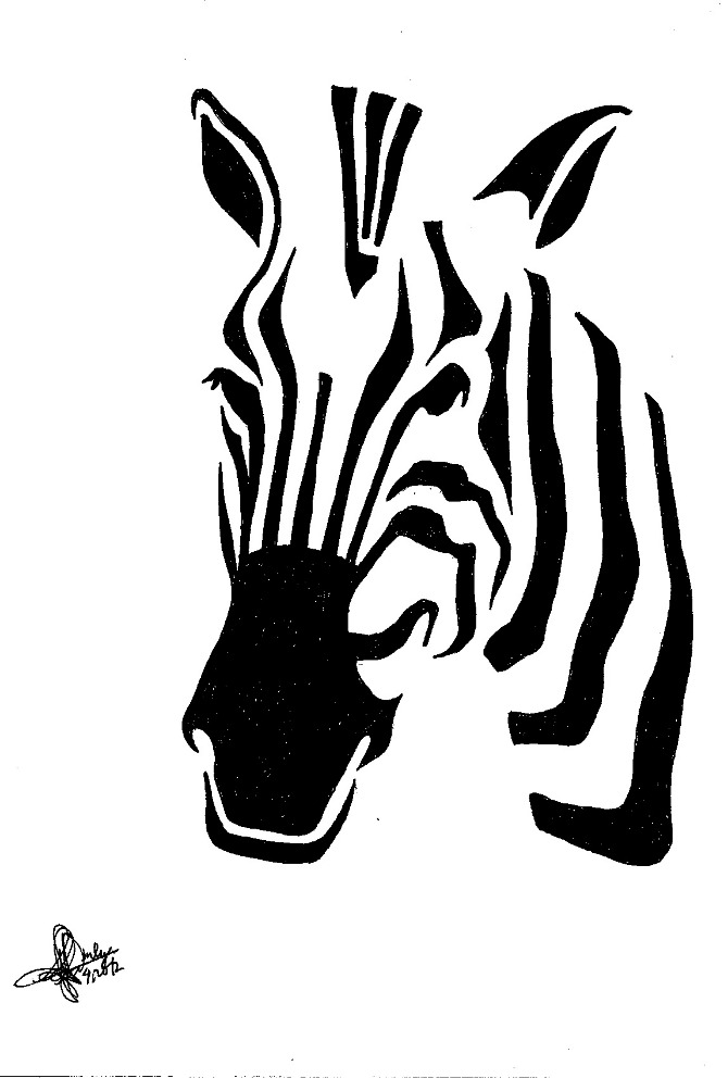 Related Keywords & Suggestions for Zebra Head Stencil