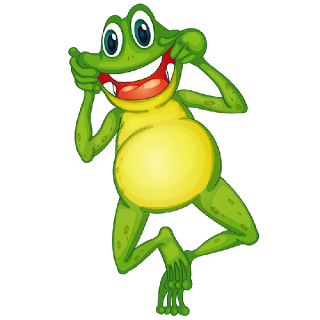 Funny frog clipart