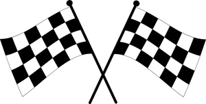 Checkered flags crossed cross clipart - ClipartFox