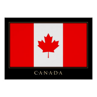Canadian Flag Posters | Zazzle