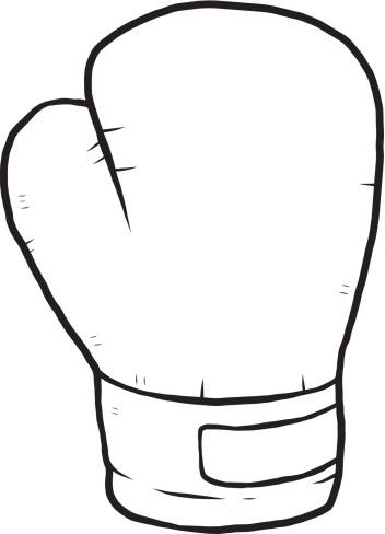 Silhouette Of Black And White Boxing Clip Art, Vector Images ...